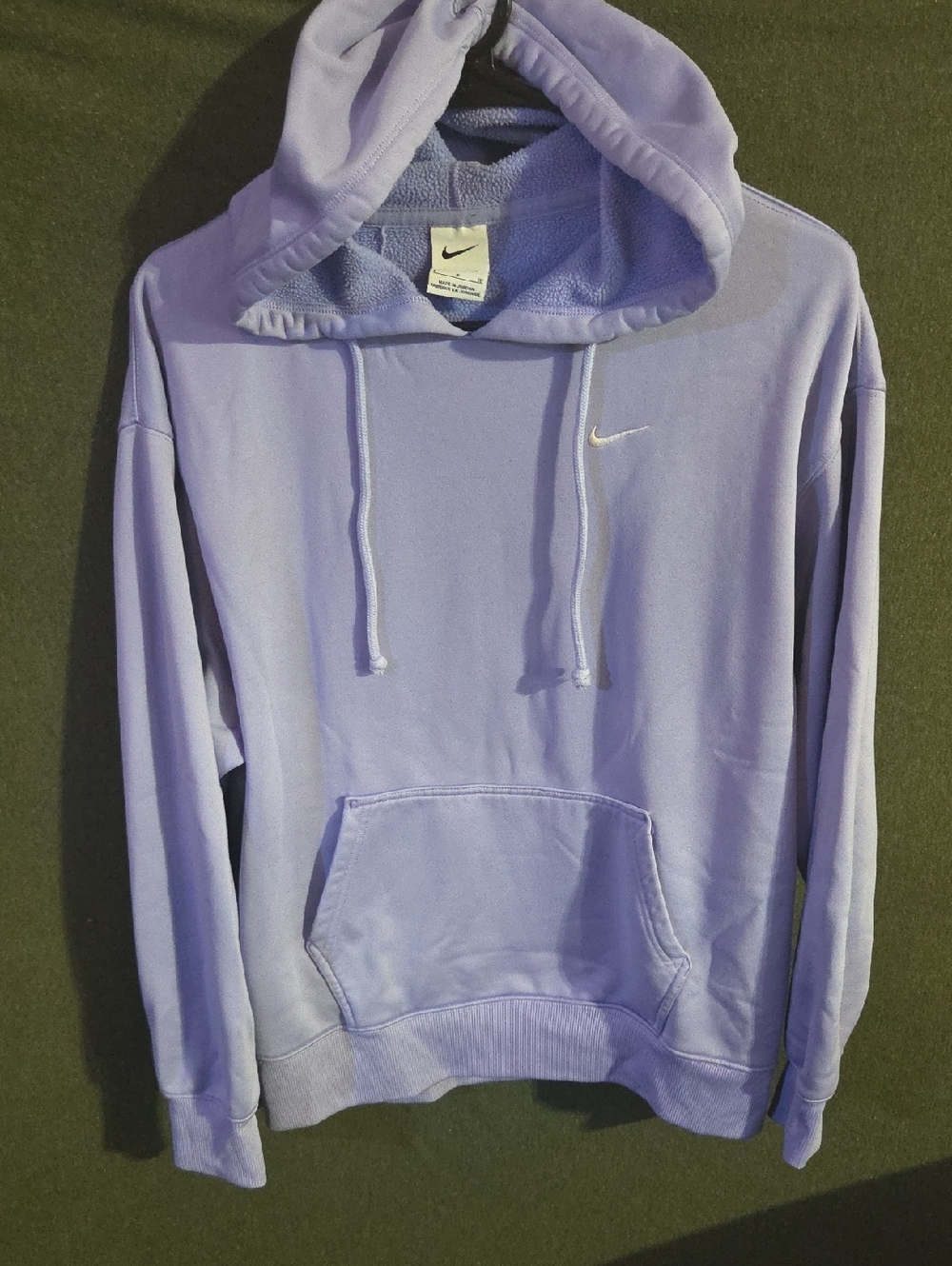 Nike Lavender Pullover Hoodie with White Swoosh
